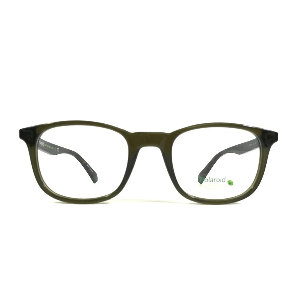 Polaroid Eyeglasses Frames PLD D424 4C3 Green Tortoise Square Full Rim 50-21-145